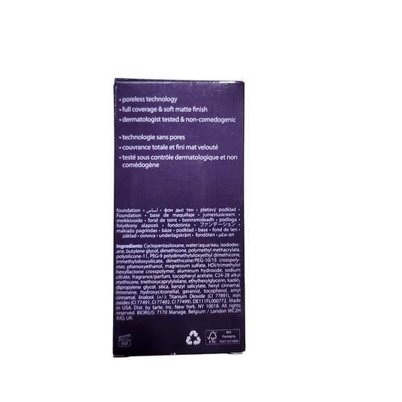 Tarte Amazonian‎ Clay 16-Hour Full Coverage Foundation 18N Fair-Light Neutral - Picture 4 of 8